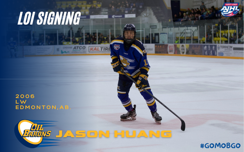 Jason Forward Oil Barons Sign Forward Jason Huang | Fort McMurray Oil Barons