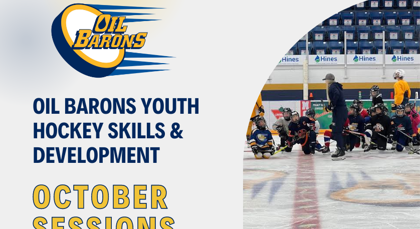 Oil Barons Youth Hockey Skills & Development – October Registration