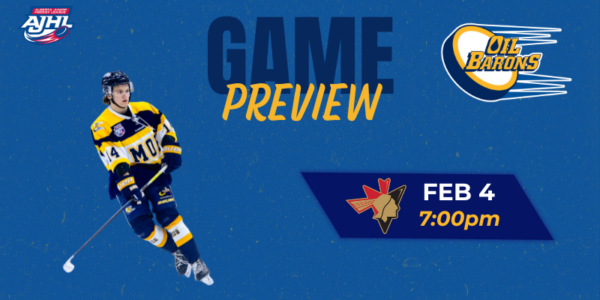 Oil Barons Game Preview (Feb 4 vs Pontiacs)