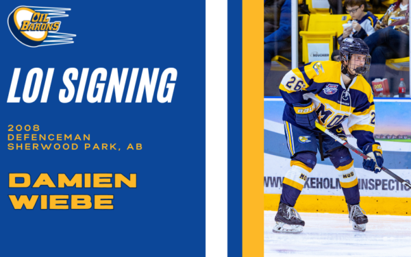 Oil Barons Sign Defenceman Damien Wiebe