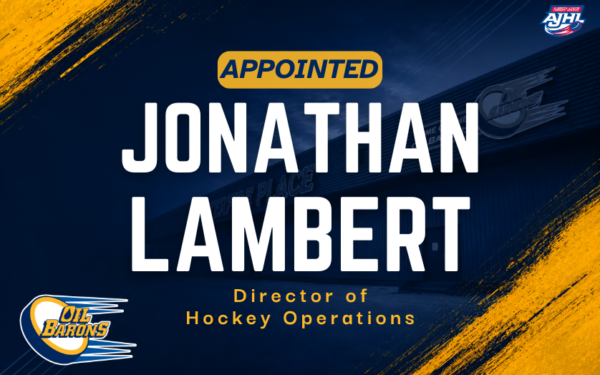 Jonathan Lambert Named Director of Hockey Operations for the Fort McMurray Oil Barons