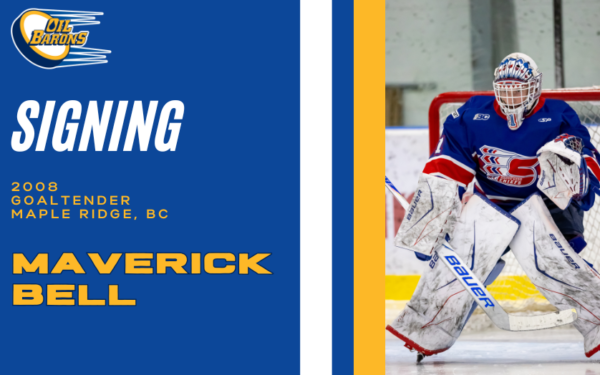 Oil Barons Sign Goaltender Maverick Bell