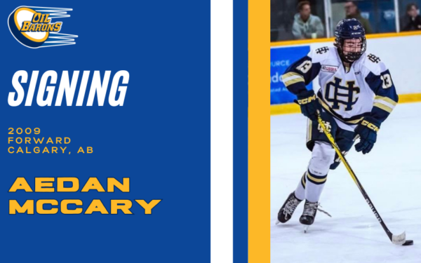 Oil Barons Sign Forward Aedan McCarry