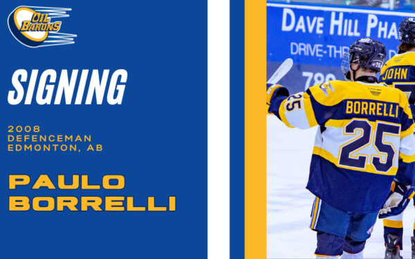 Oil Barons Add Defenceman Paulo Borrelli